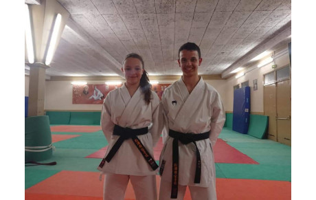 DEUX NOUVELLES CEINTURES NOIRES